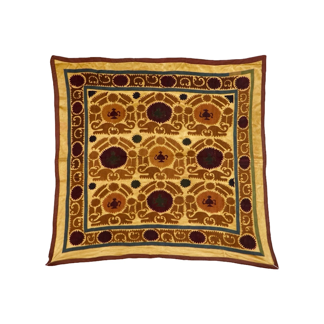 Antique Suzani Textile - 50" X 51" - Image 2