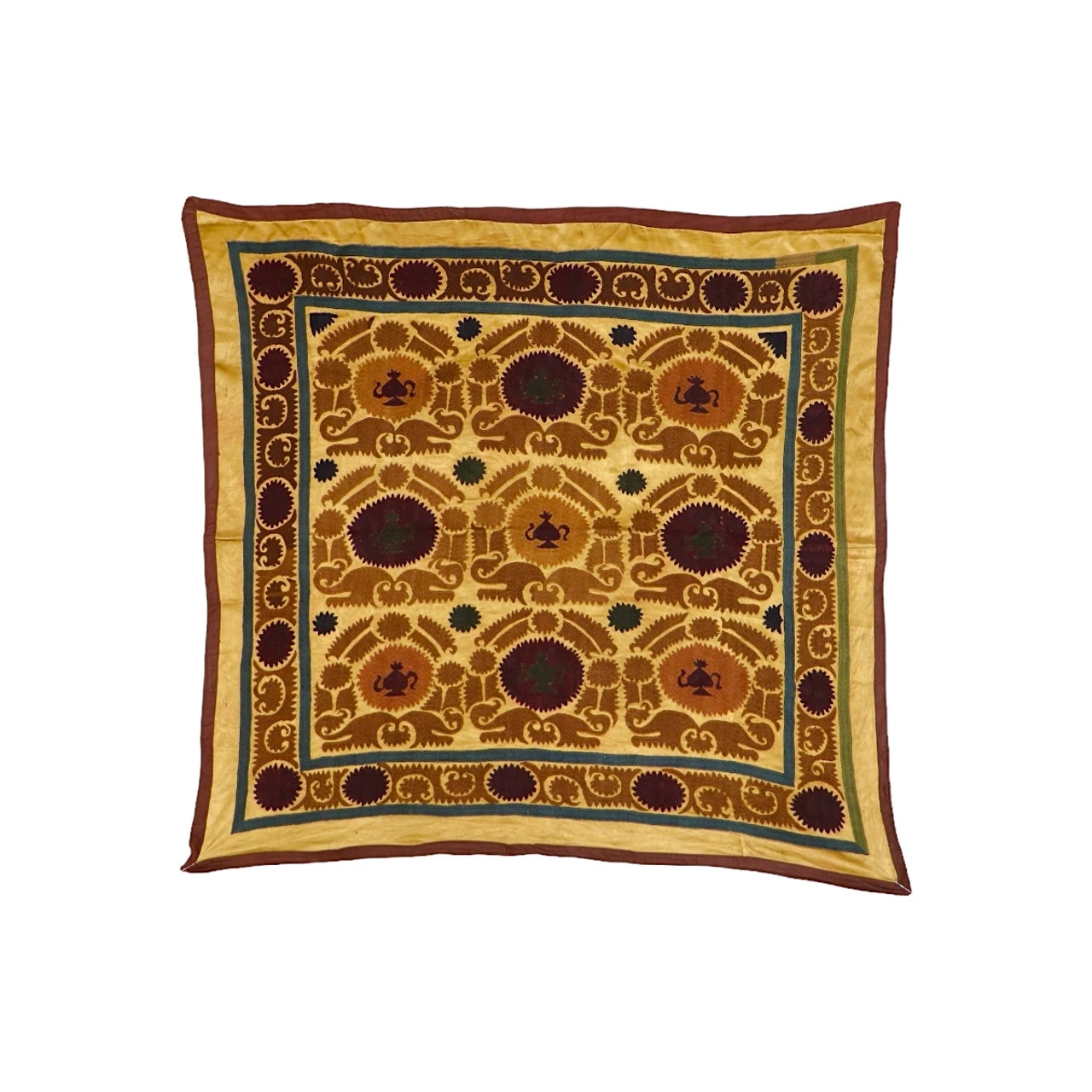 Antique Suzani Textile - 50" X 51" - Image 3