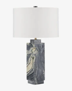 Ashlar Marble Table Lamp