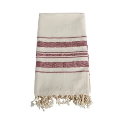 Bamboo Turkish Towel- Burgundy