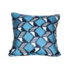 Blue & Black Ikat Pillow