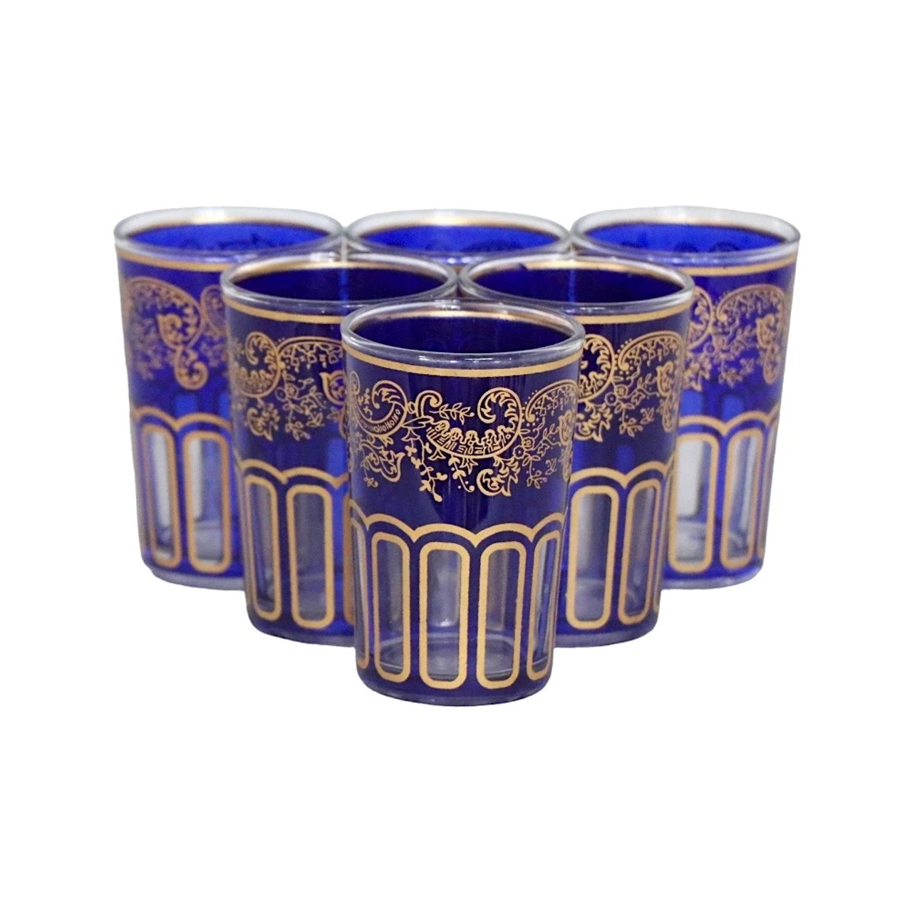 Moroccan Blue Tea Glasses