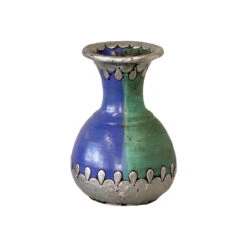 Blue And Green Ceramic Vase