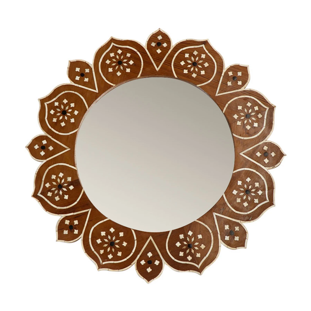 Flora Bone Inlay Mirror - Image 2