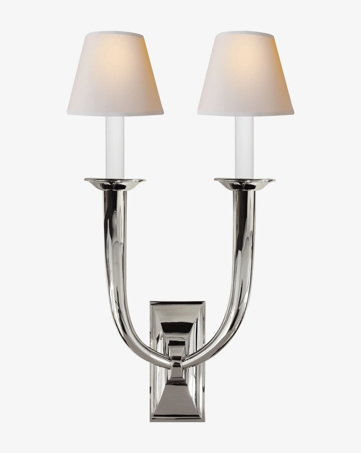 French Deco Horn Double Sconce - Image 3