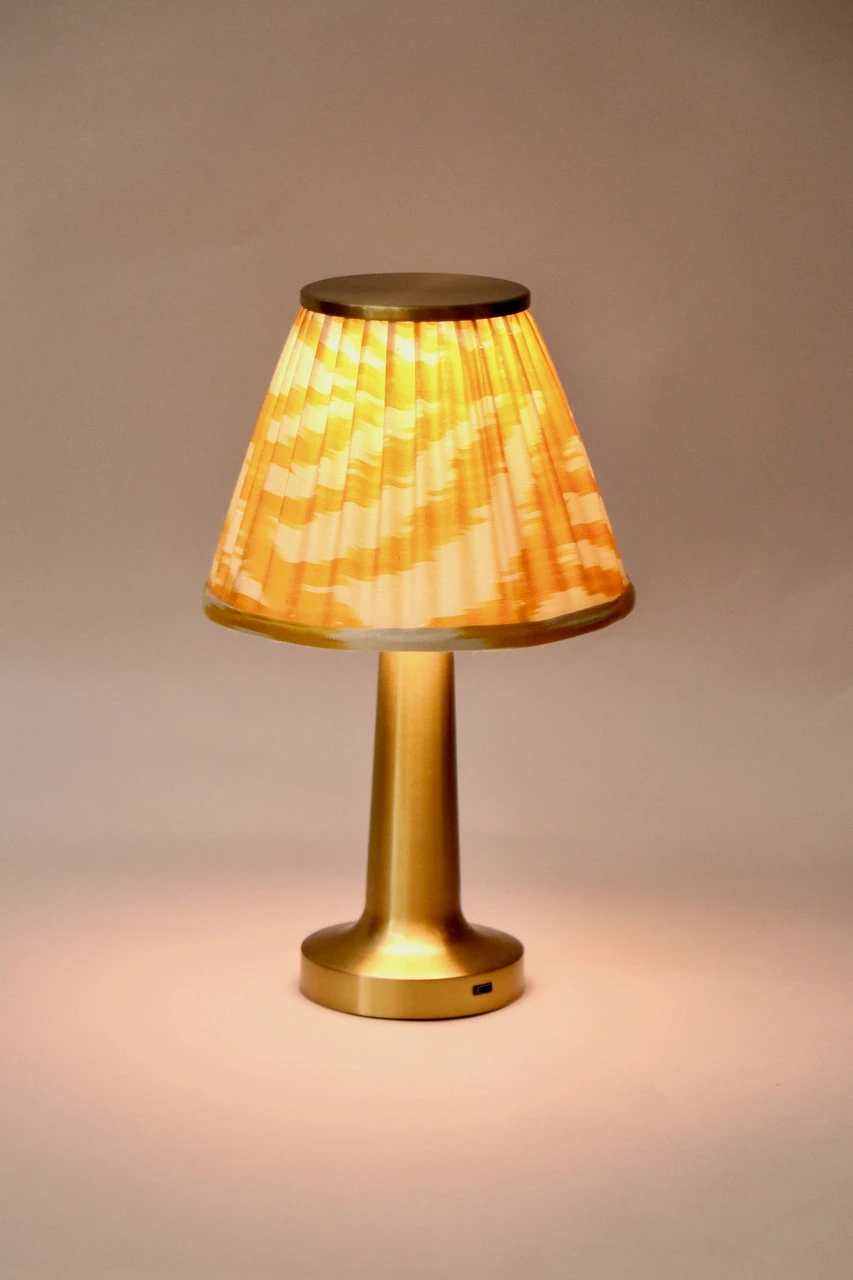 Yellow Ikat Lampshade - Image 5