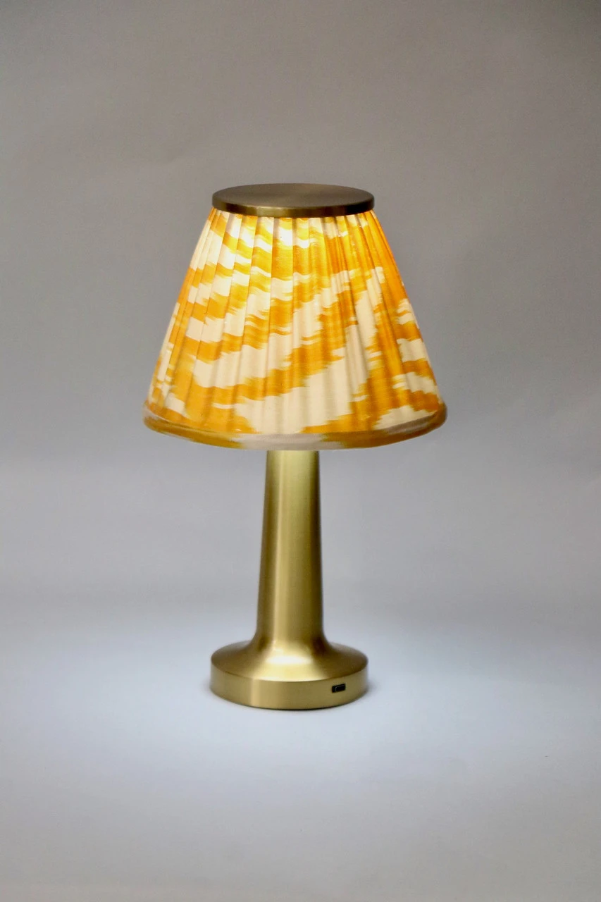 Yellow Ikat Lampshade - Image 4