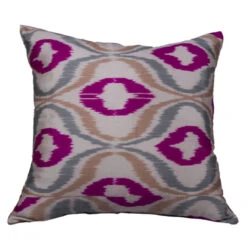 Pink Ikat Pillow