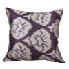 Eggplant Ikat Pillow
