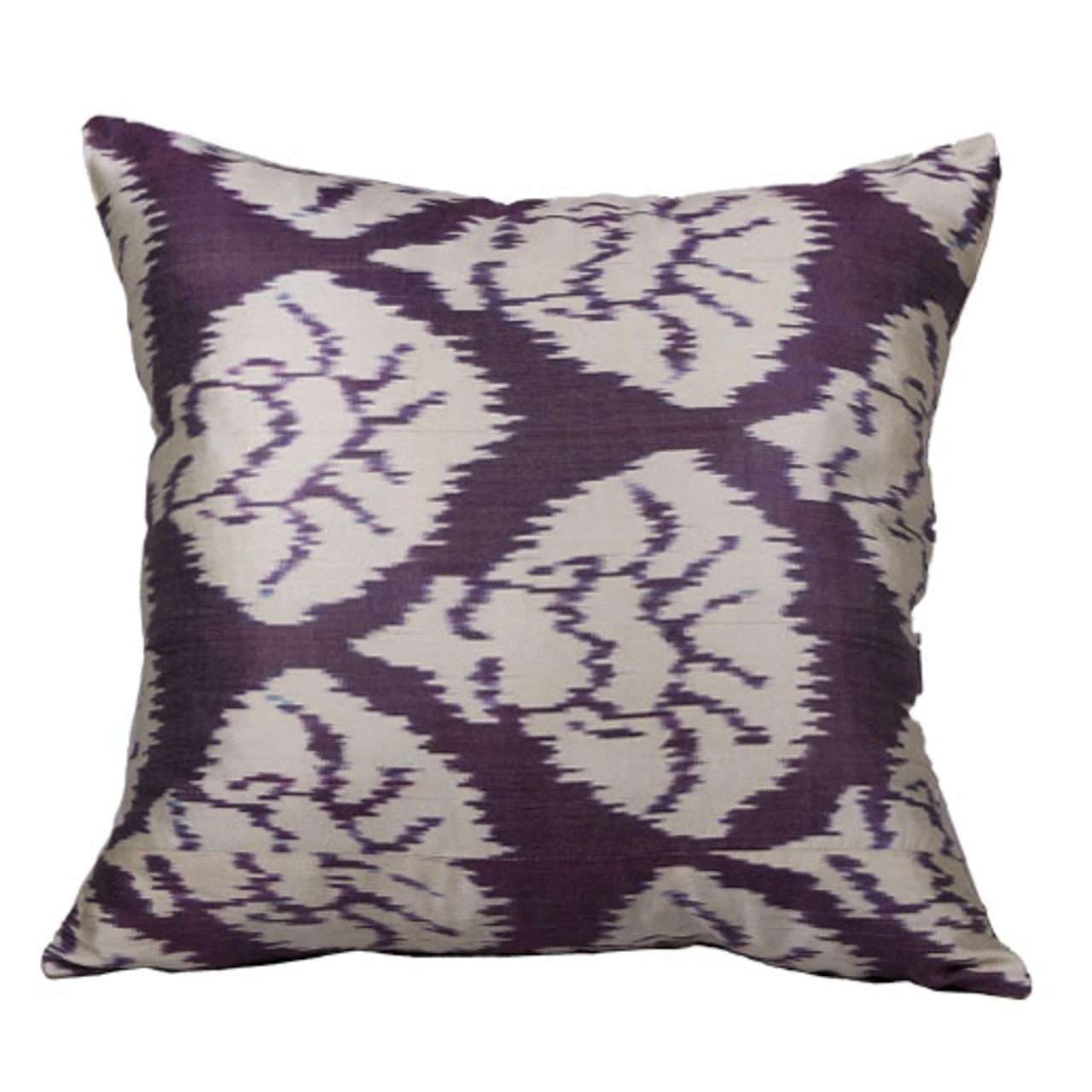 Eggplant Ikat Pillow