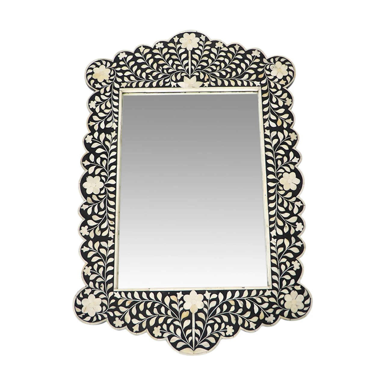 Tangier Black Bone Inlay Mirror