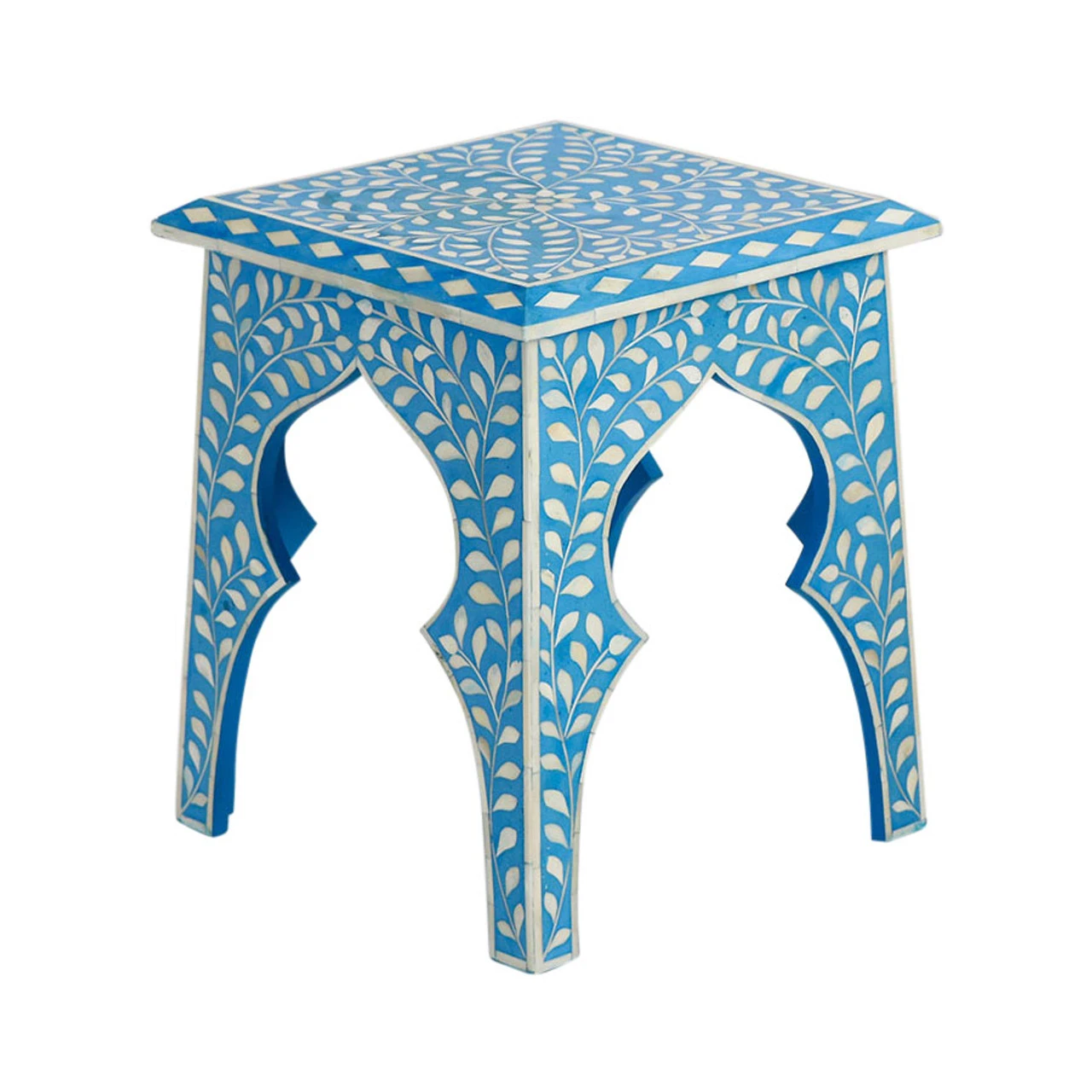 Blue Bone Inlay Table - Image 2
