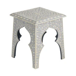 Grey Bone Inlay Table
