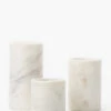 Marble Cylinder Pillars (Set Of 3)