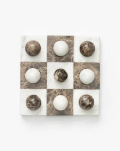 Marble Tic-Tac-Toe Board