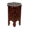 Moroccan Carved Wood Table