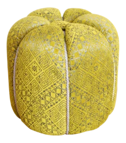 Moroccan Fabric Pouf -Green