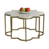 Moroccan Coffee Table- White Marble