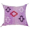 Moroccan Berber Sabra Throw Pillow, Purple 3