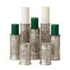 Moroccan Silver Candle Holder. Set Of 3