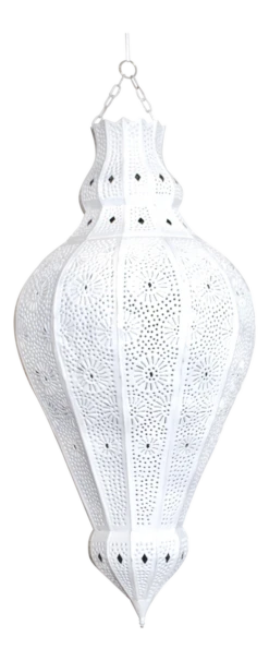 Moroccan White Lamp