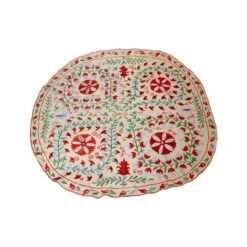 Round Suzani Embroidered Table Cloth