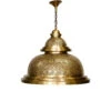 Pierced Brass Moroccan Hanging Pendant Lamp