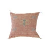 Dusty Brown Cactus Throw Pillow