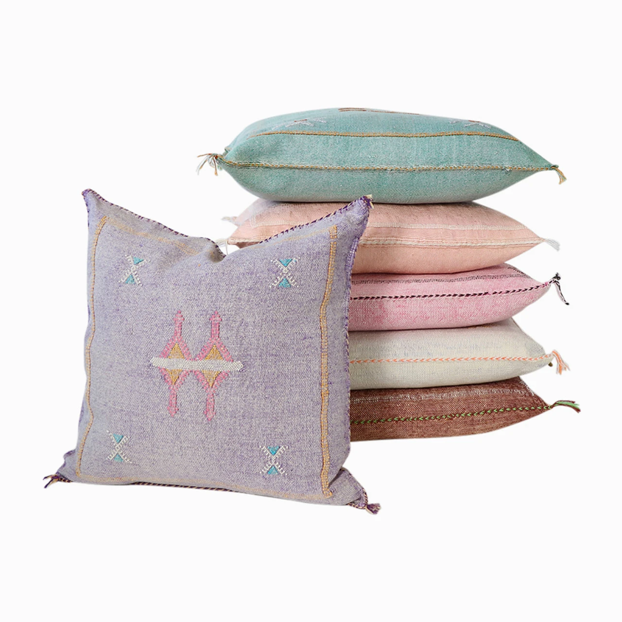 Turquoise Moroccan Sabra Pillow - Image 3