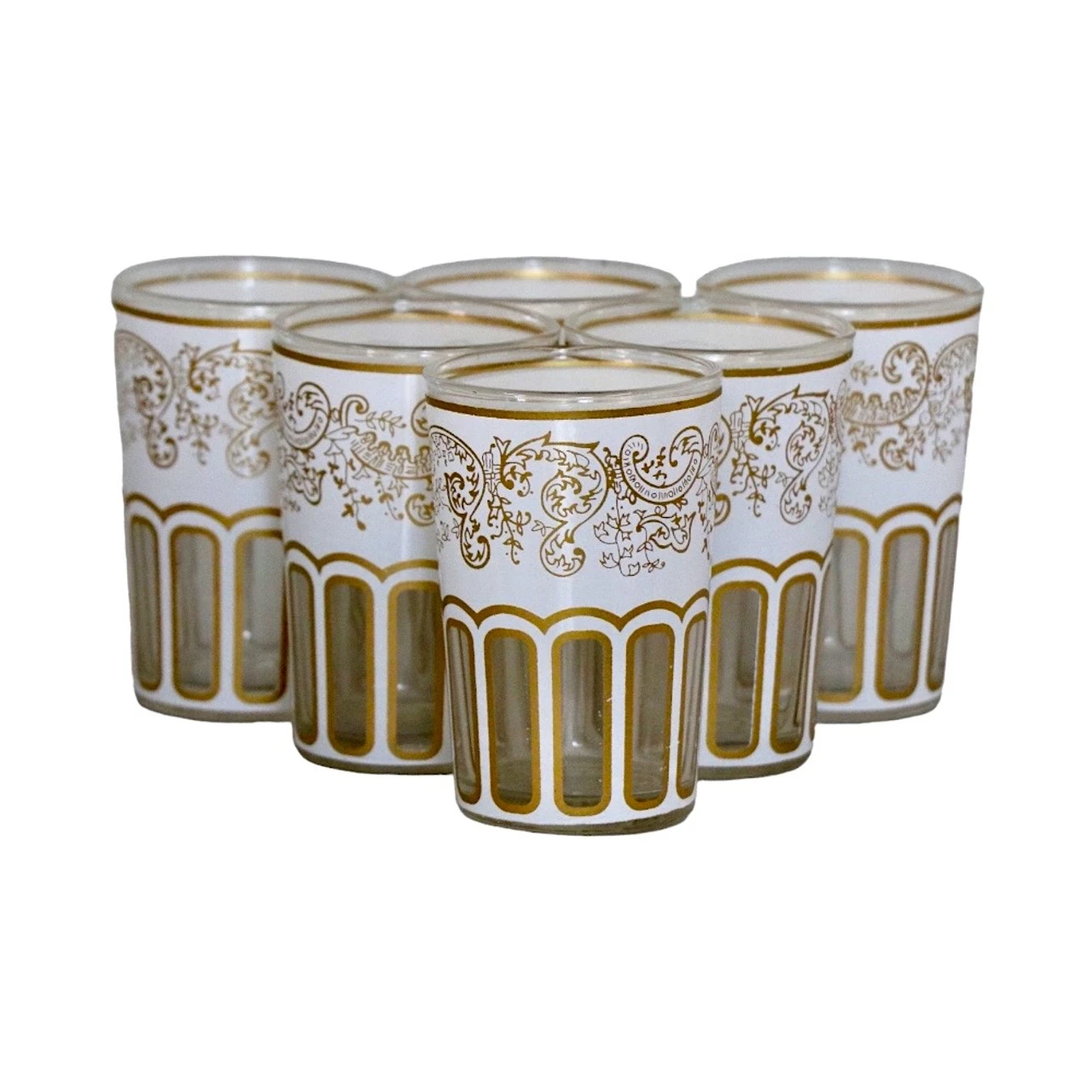 Moroccan White Tea Glasses
